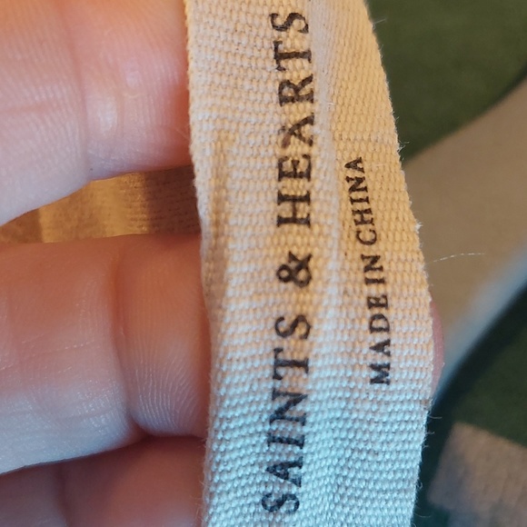 Saints & Hearts Faux suede leather fringe cropped jacket L Western - Picture 7 of 8